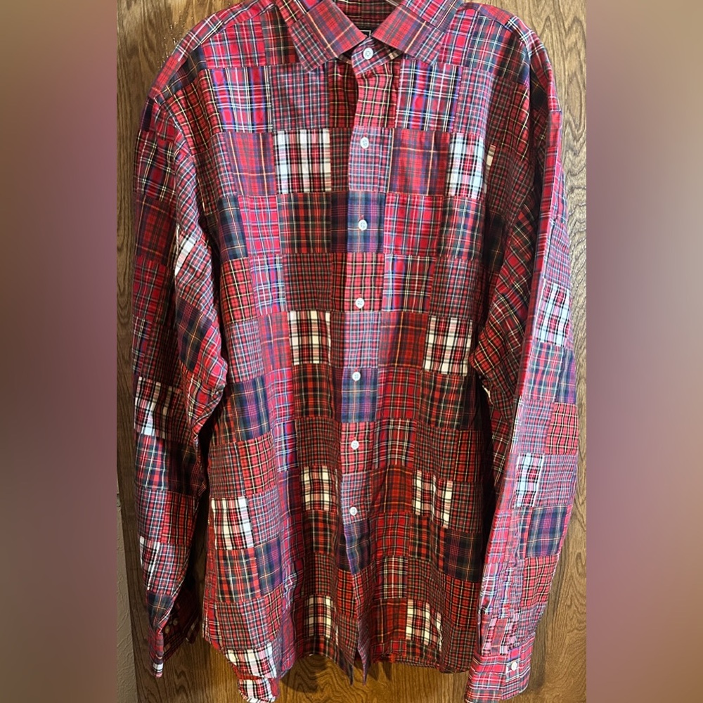 Collector’s Piece | Polo Patchwork Heavyweight Shirt – 18/XXL